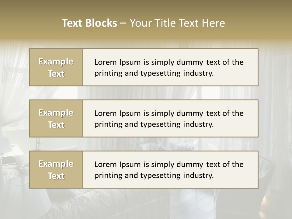 Comfort Living Decoration PowerPoint Template