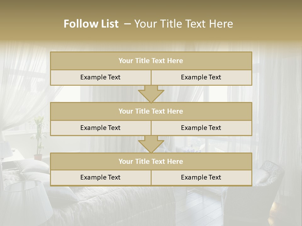 Comfort Living Decoration PowerPoint Template