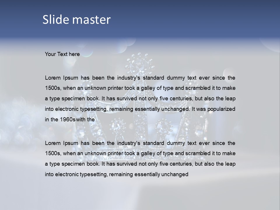 Diamond Queen Fairy PowerPoint Template