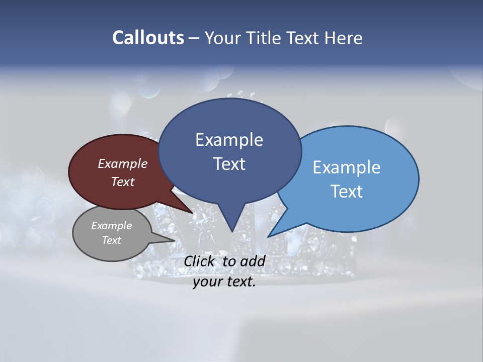 Diamond Queen Fairy PowerPoint Template