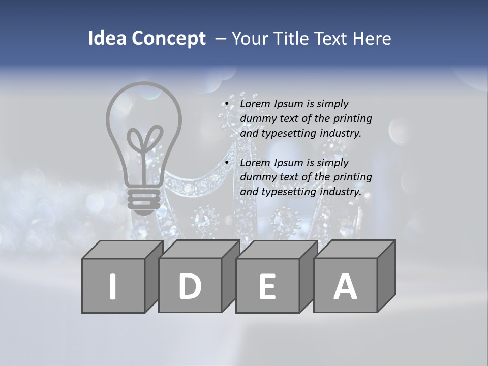 Diamond Queen Fairy PowerPoint Template