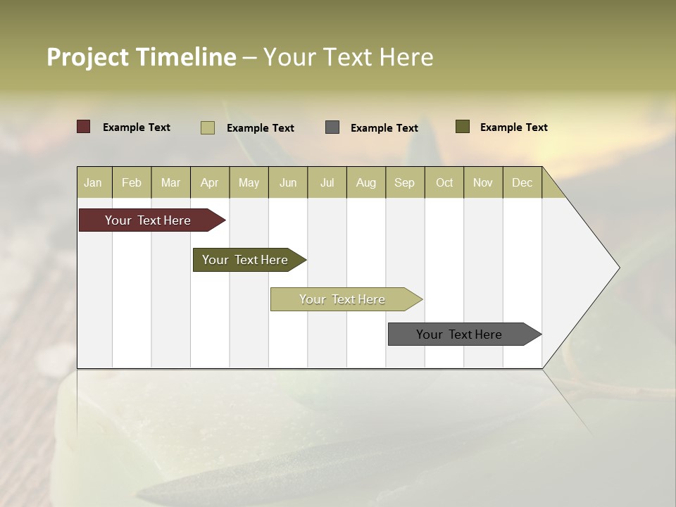 A Piece Of Soap With A Green Olive On It PowerPoint Template
