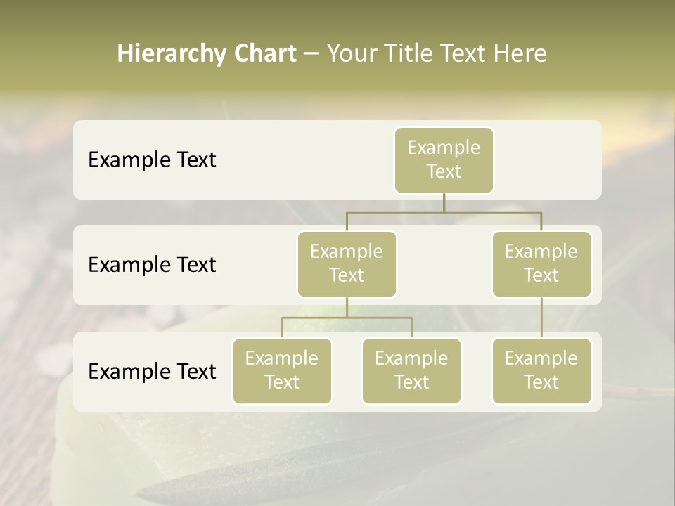 A Piece Of Soap With A Green Olive On It PowerPoint Template