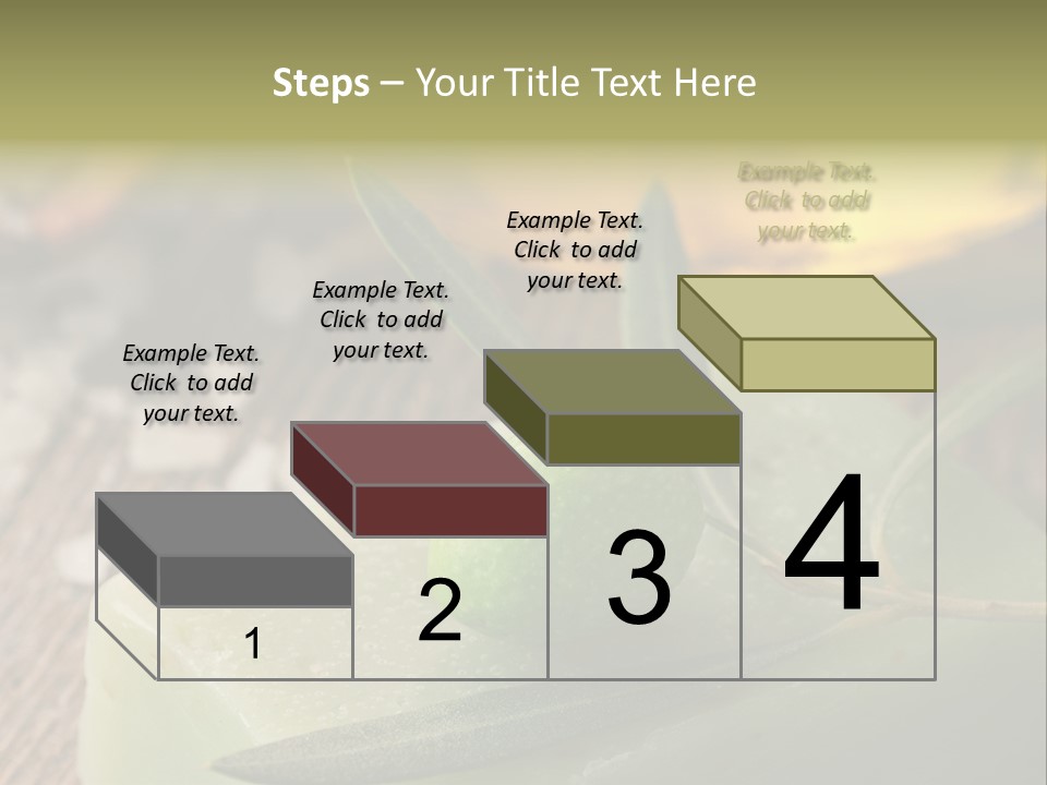 A Piece Of Soap With A Green Olive On It PowerPoint Template