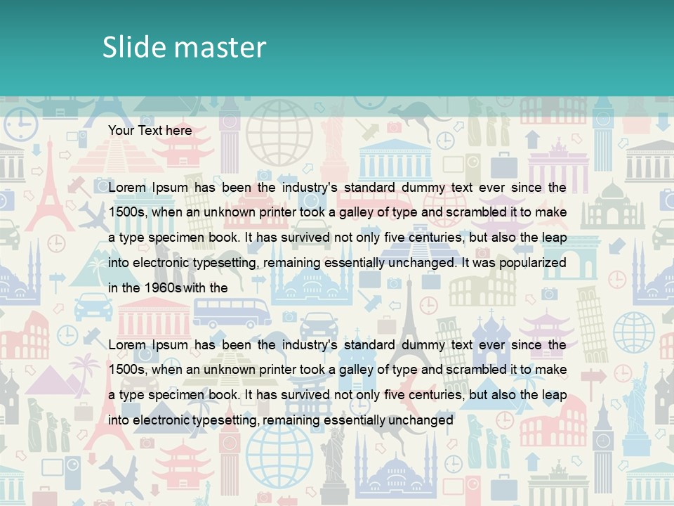 Card Heritage Abstract PowerPoint Template