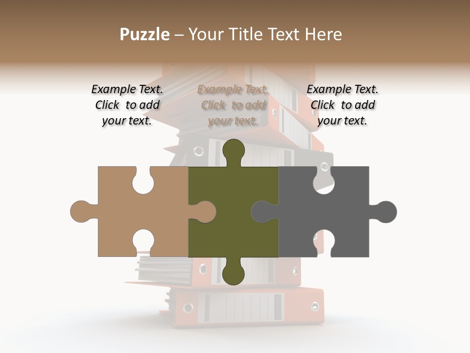 Report Organize Stationary PowerPoint Template