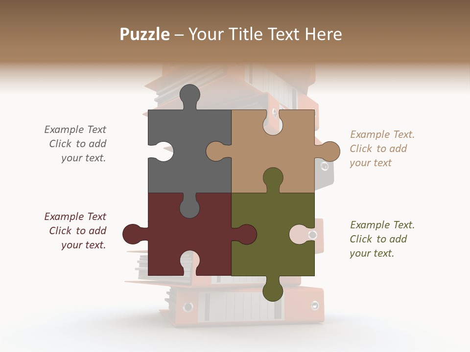 Report Organize Stationary PowerPoint Template