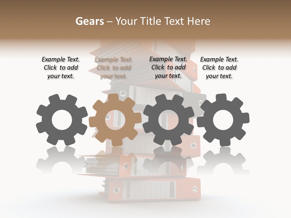 Report Organize Stationary PowerPoint Template