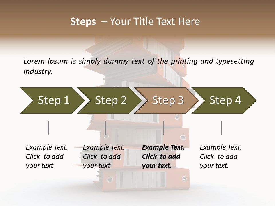 Report Organize Stationary PowerPoint Template