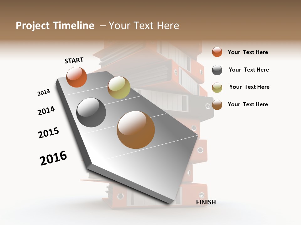 Report Organize Stationary PowerPoint Template