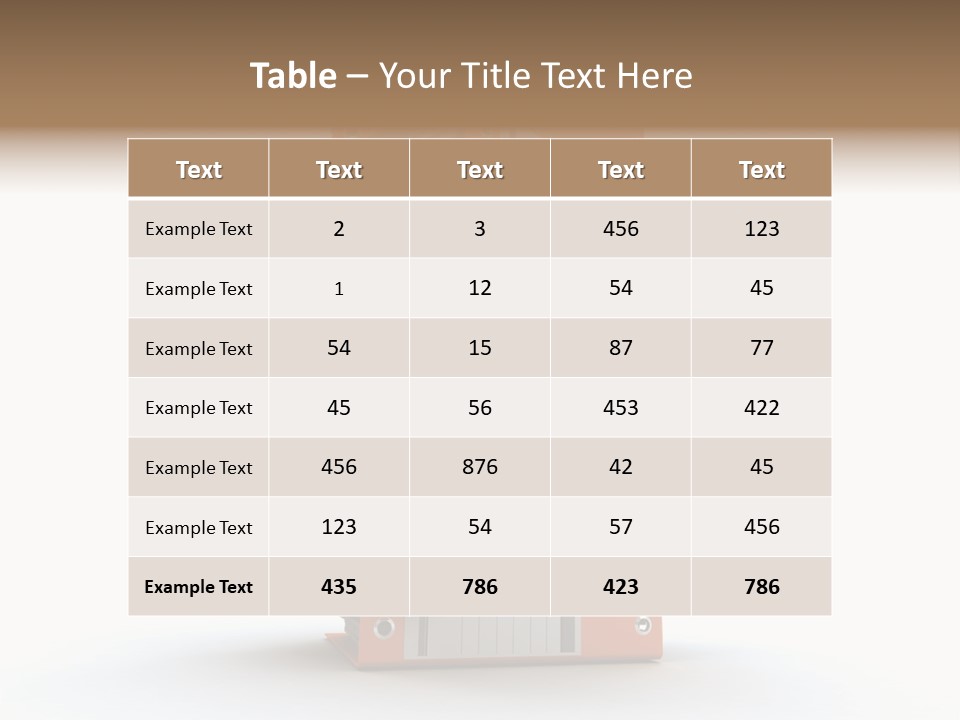 Report Organize Stationary PowerPoint Template