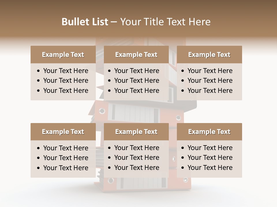Report Organize Stationary PowerPoint Template