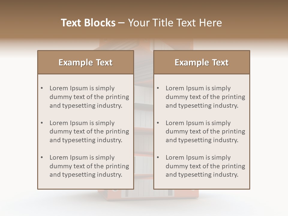 Report Organize Stationary PowerPoint Template