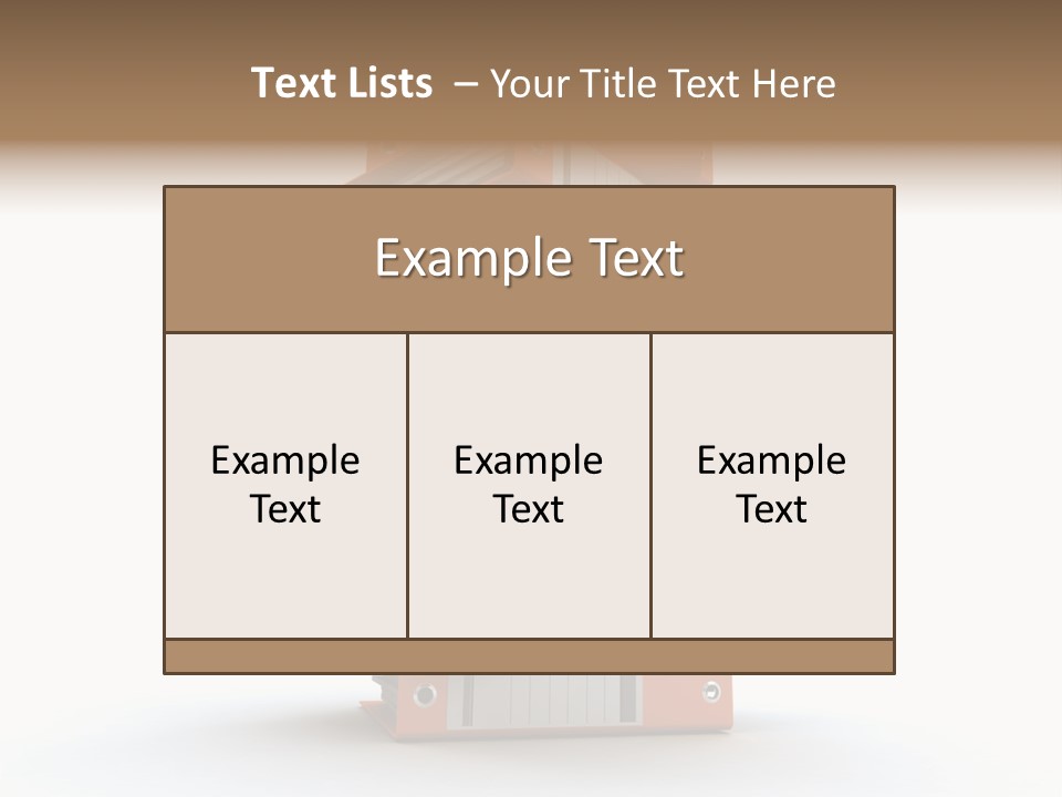 Report Organize Stationary PowerPoint Template