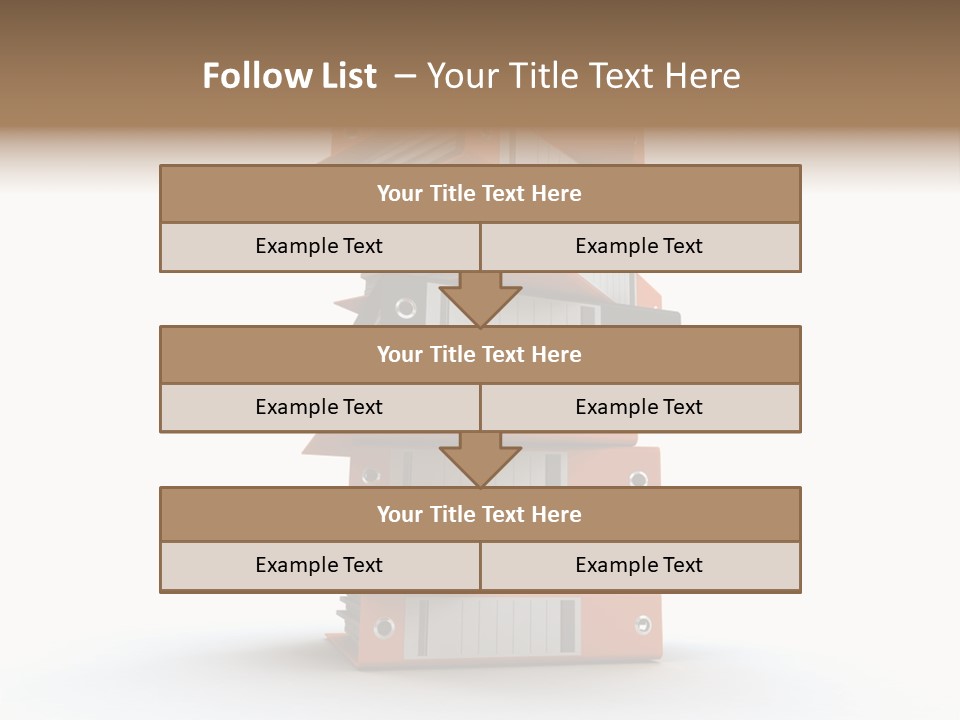 Report Organize Stationary PowerPoint Template