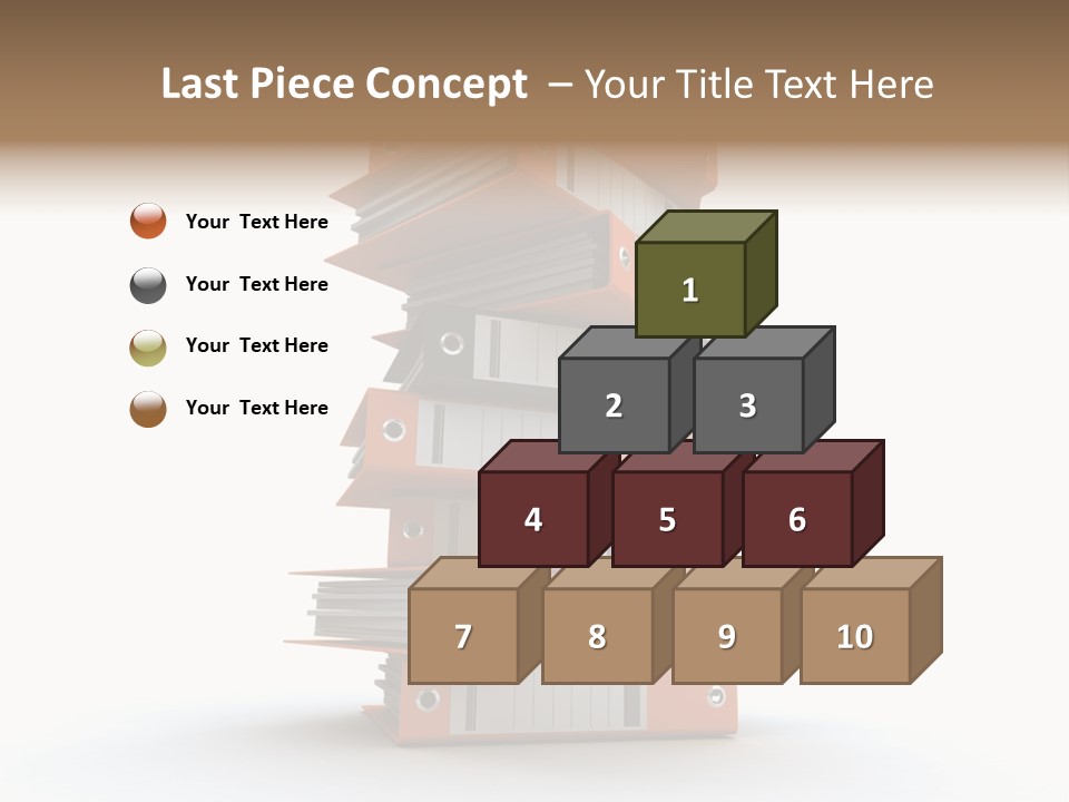 Report Organize Stationary PowerPoint Template