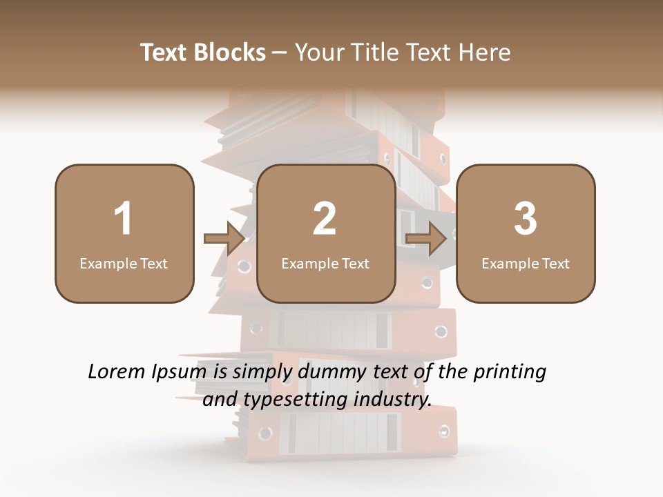 Report Organize Stationary PowerPoint Template
