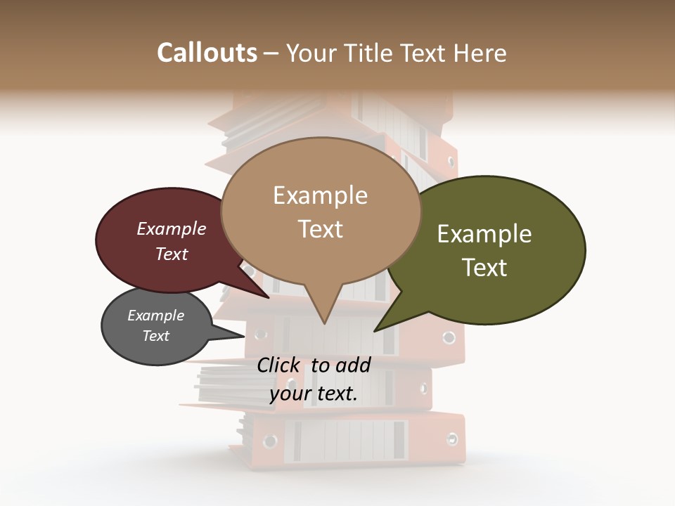 Report Organize Stationary PowerPoint Template