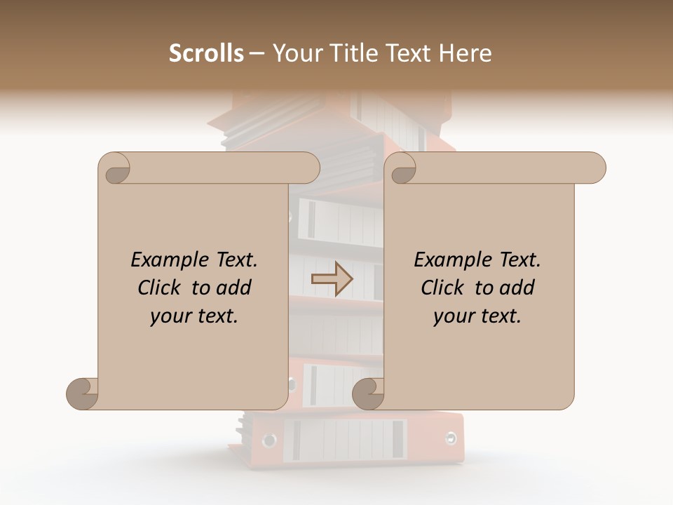 Report Organize Stationary PowerPoint Template