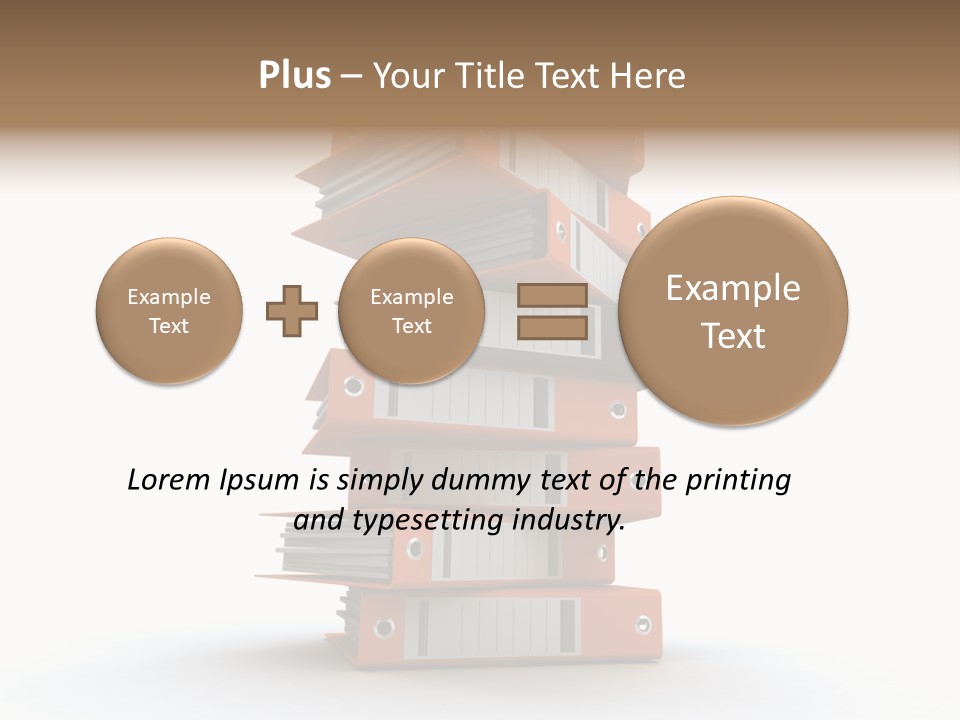 Report Organize Stationary PowerPoint Template
