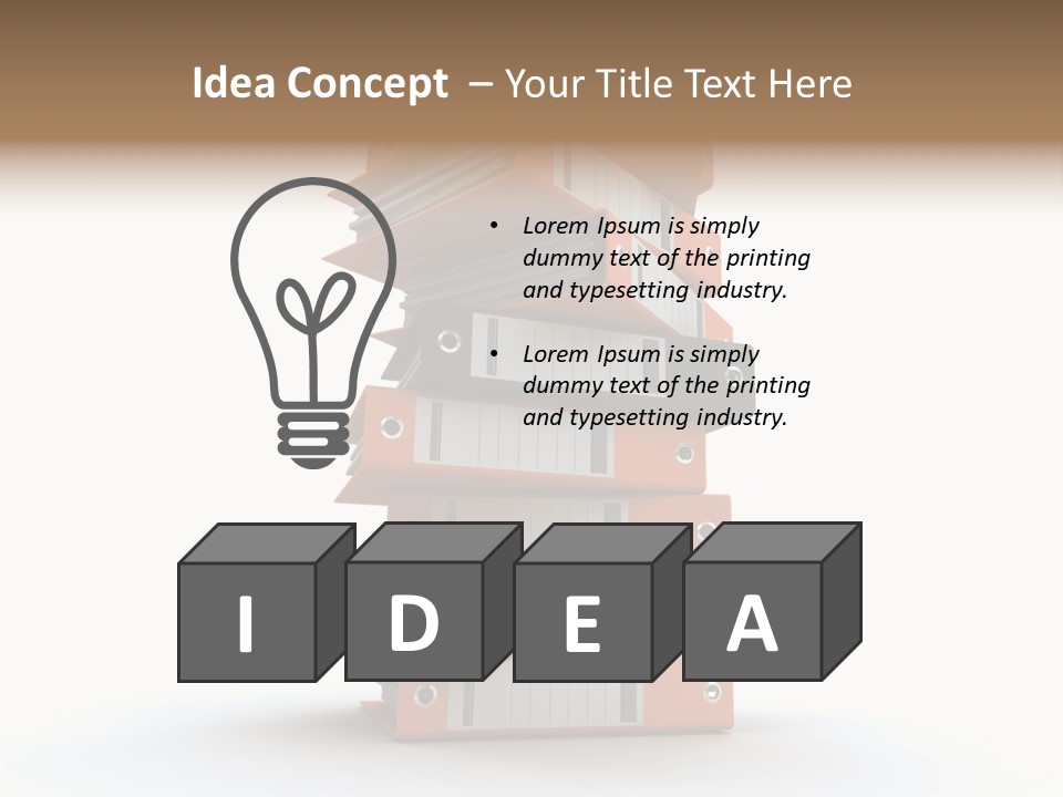 Report Organize Stationary PowerPoint Template