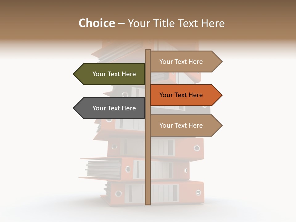Report Organize Stationary PowerPoint Template
