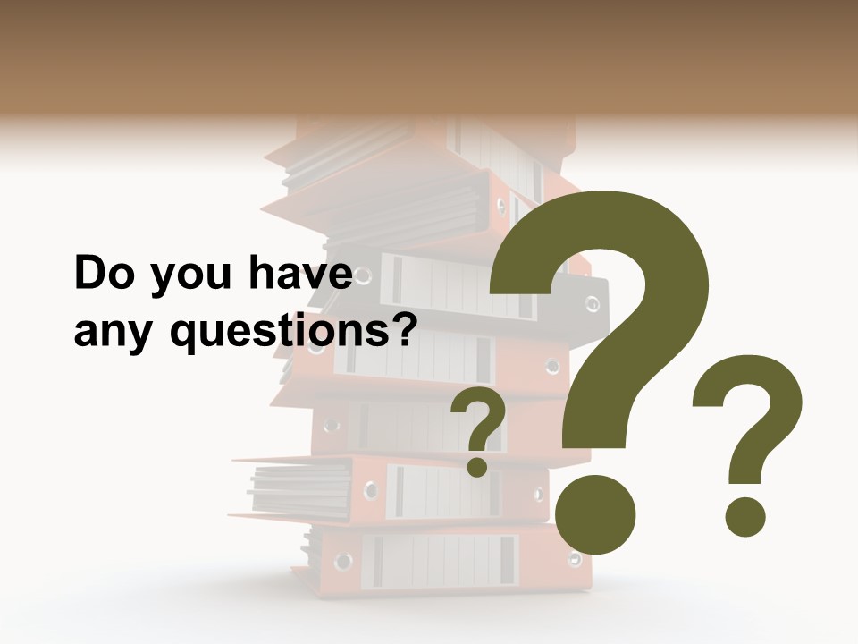 Report Organize Stationary PowerPoint Template