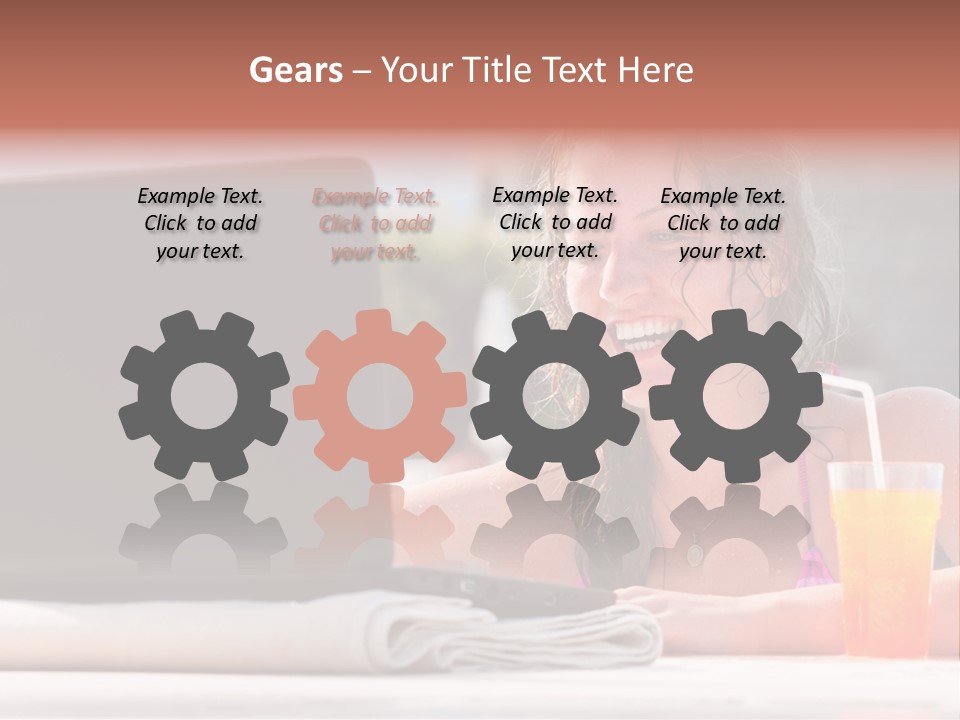 Sky Computer Business PowerPoint Template