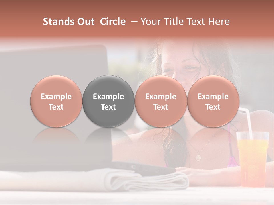 Sky Computer Business PowerPoint Template