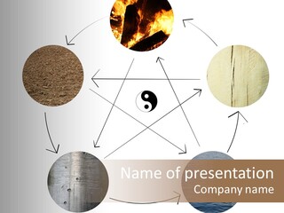 Five Elements Isolated Element PowerPoint Template