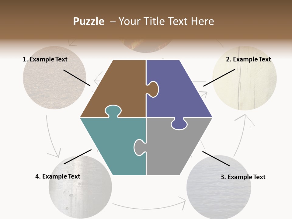 Five Elements Isolated Element PowerPoint Template