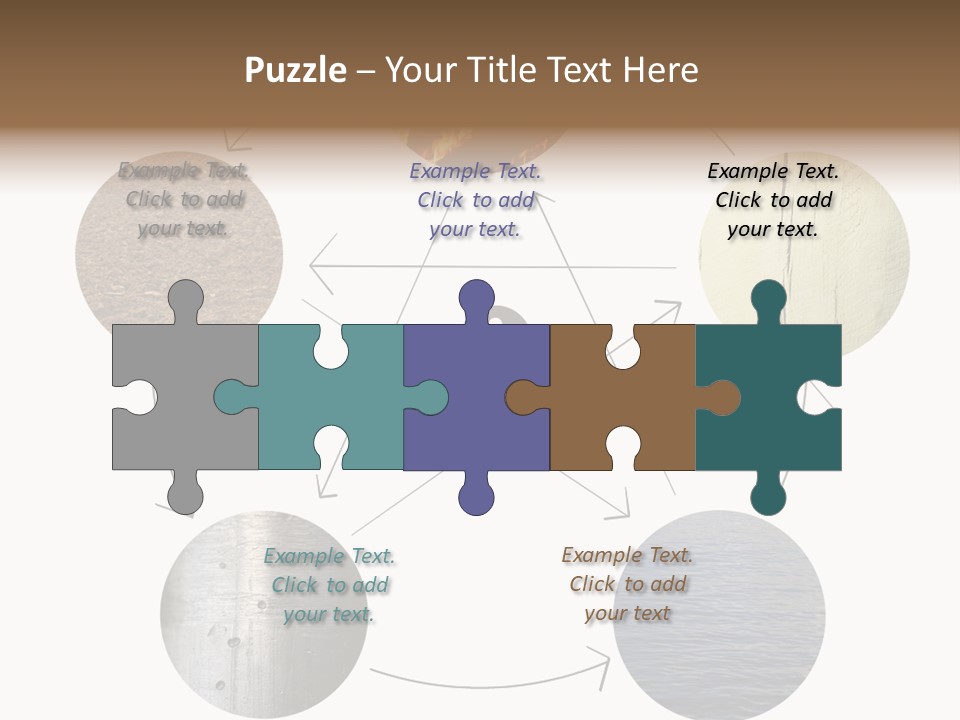 Five Elements Isolated Element PowerPoint Template