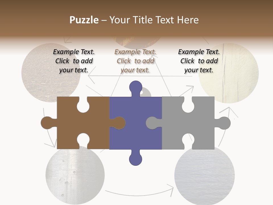 Five Elements Isolated Element PowerPoint Template