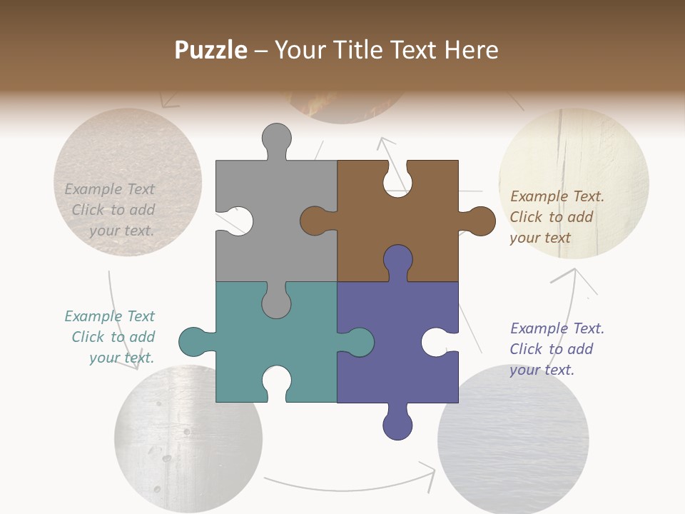 Five Elements Isolated Element PowerPoint Template