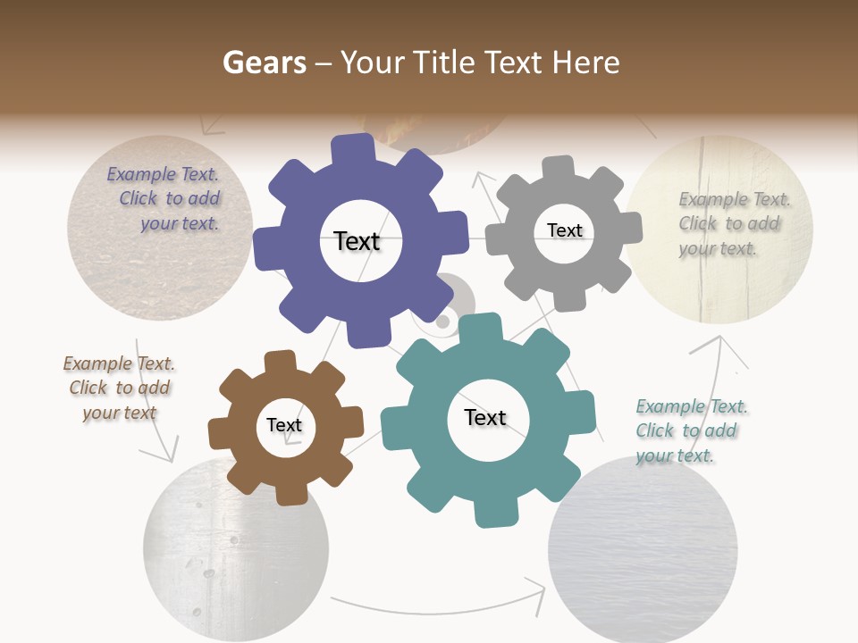 Five Elements Isolated Element PowerPoint Template