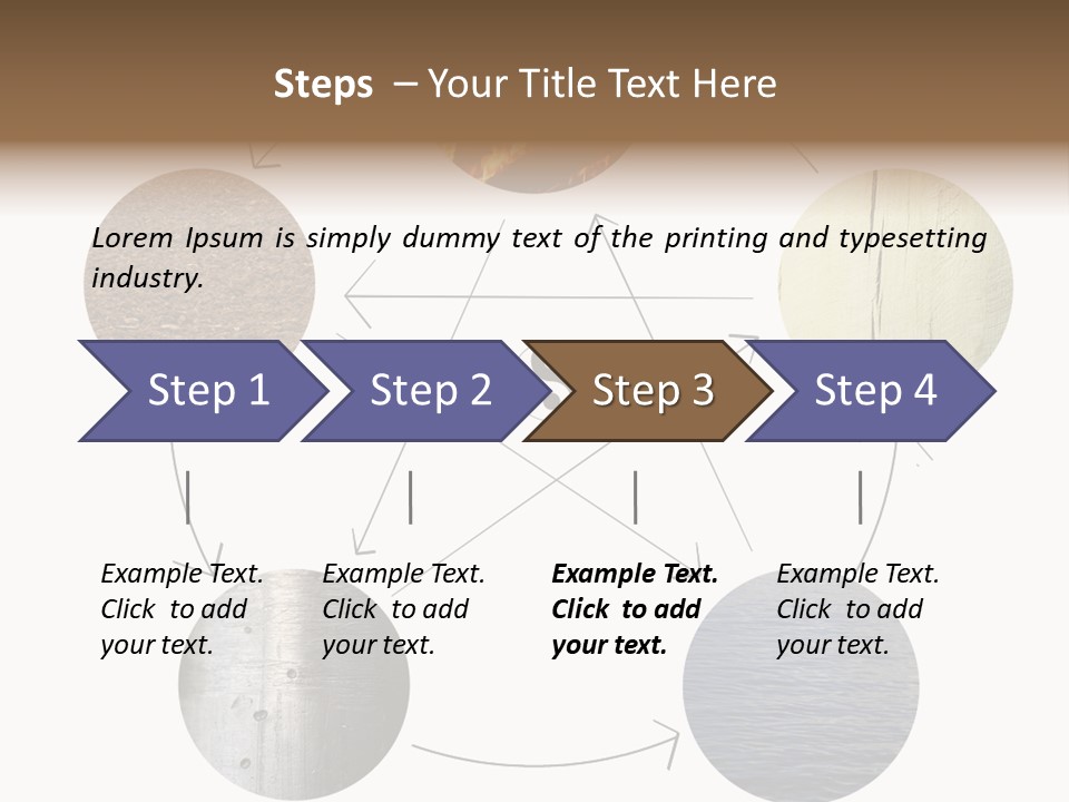 Five Elements Isolated Element PowerPoint Template