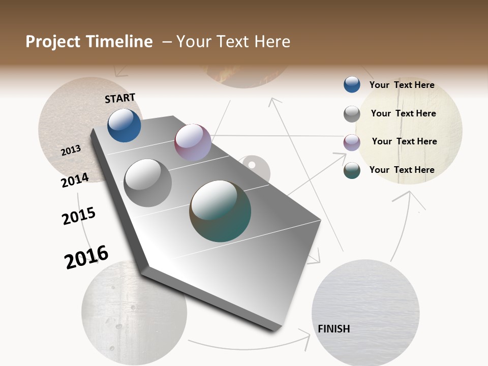 Five Elements Isolated Element PowerPoint Template