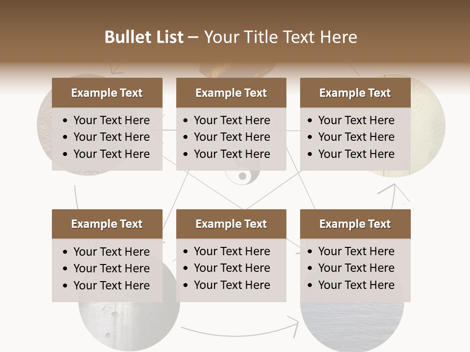 Five Elements Isolated Element PowerPoint Template