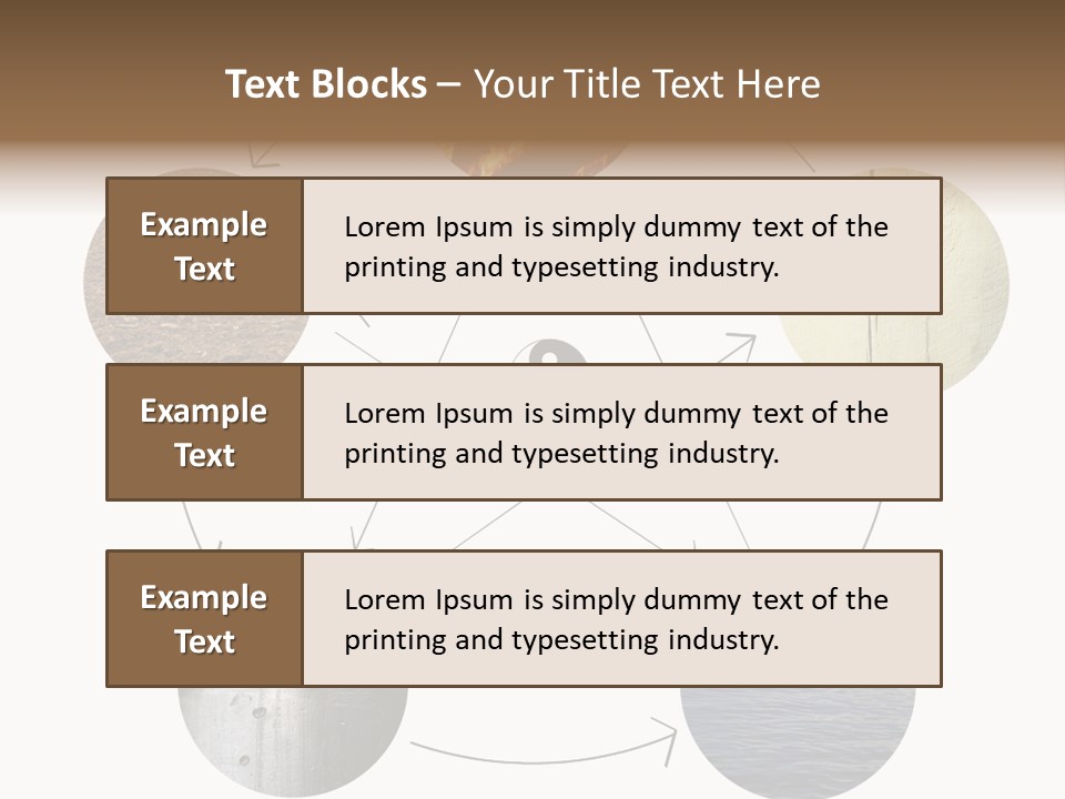 Five Elements Isolated Element PowerPoint Template