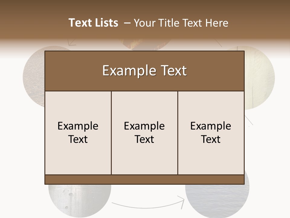 Five Elements Isolated Element PowerPoint Template