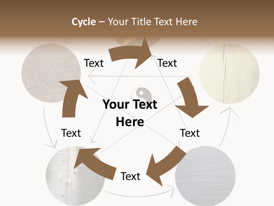 Five Elements Isolated Element PowerPoint Template