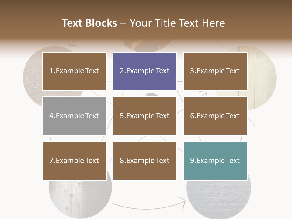 Five Elements Isolated Element PowerPoint Template
