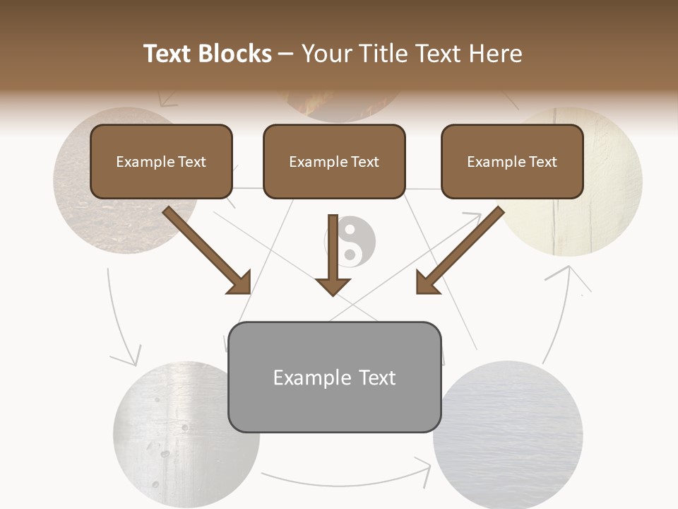 Five Elements Isolated Element PowerPoint Template