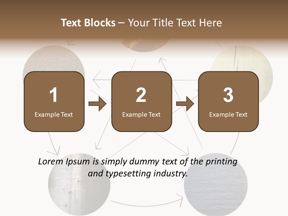 Five Elements Isolated Element PowerPoint Template