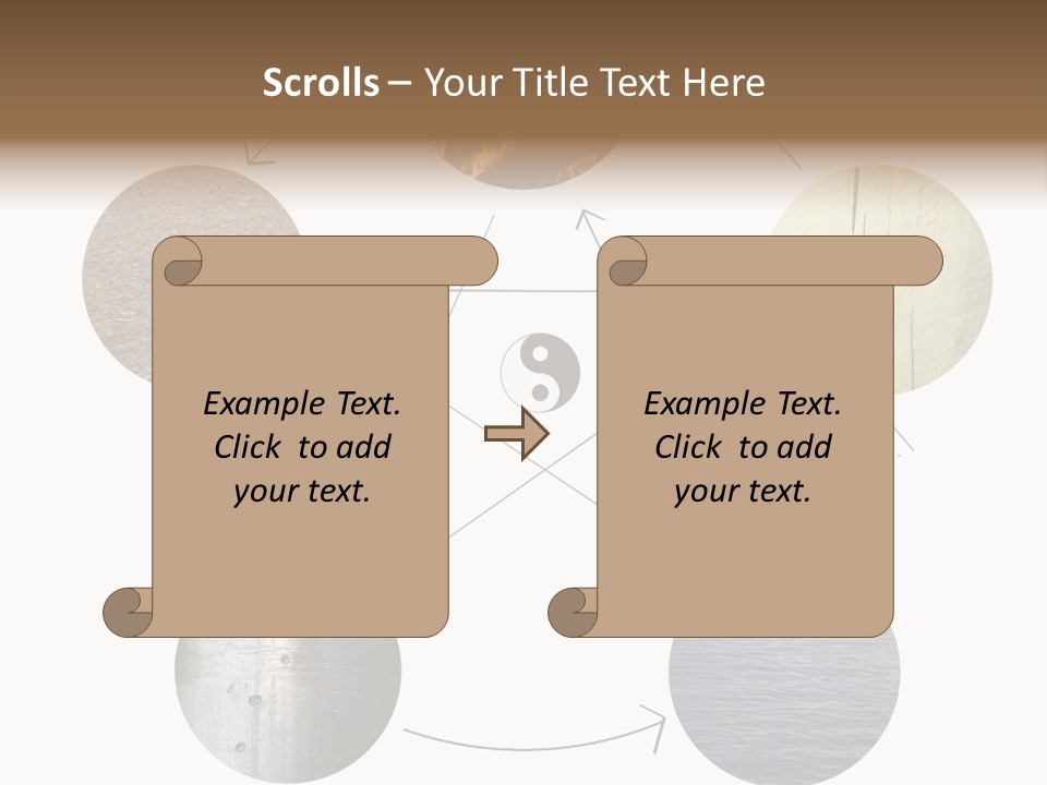 Five Elements Isolated Element PowerPoint Template