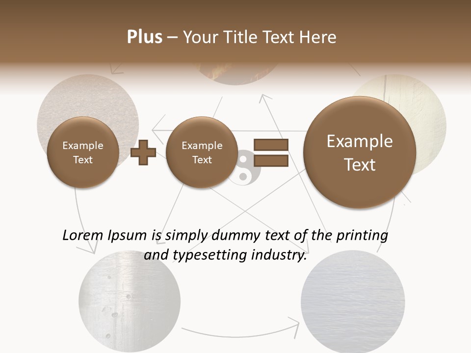 Five Elements Isolated Element PowerPoint Template