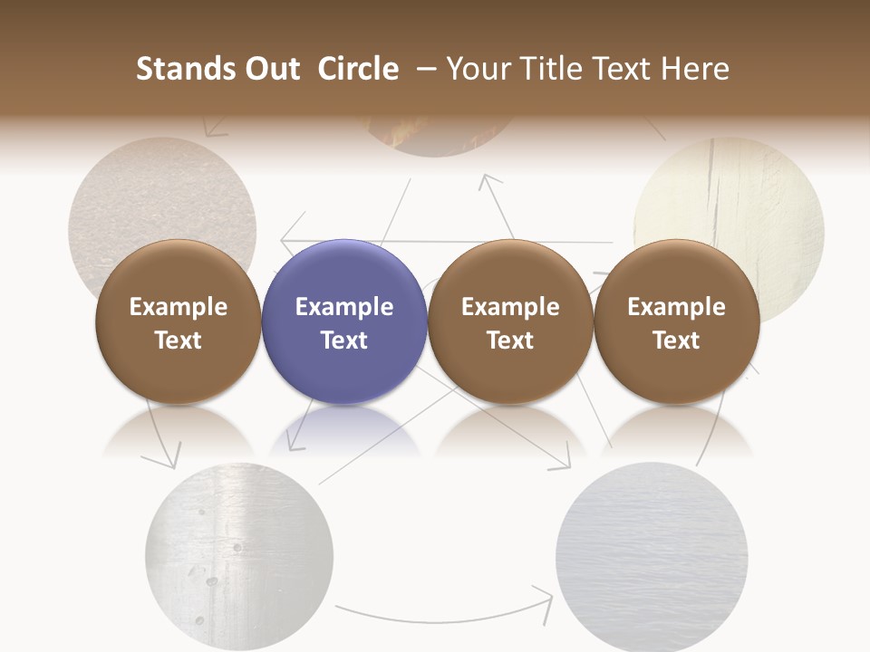 Five Elements Isolated Element PowerPoint Template