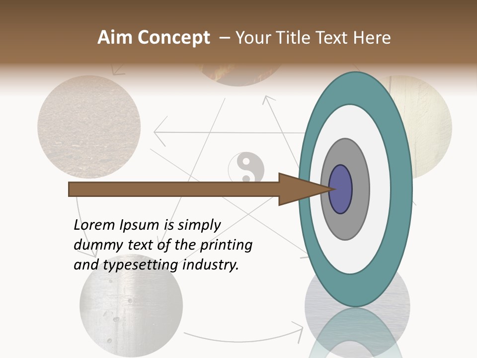 Five Elements Isolated Element PowerPoint Template