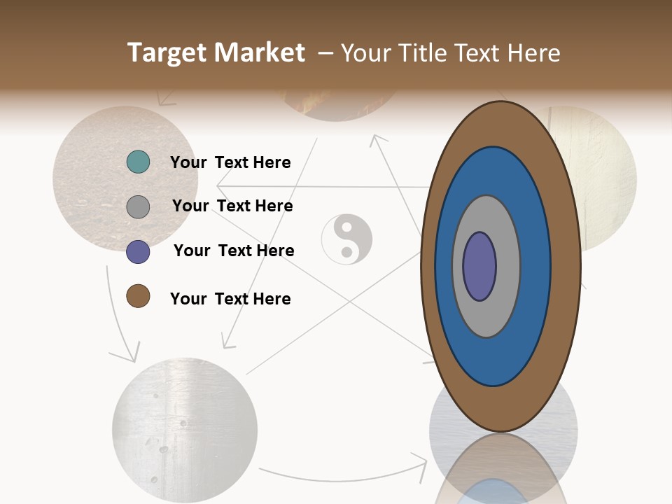 Five Elements Isolated Element PowerPoint Template