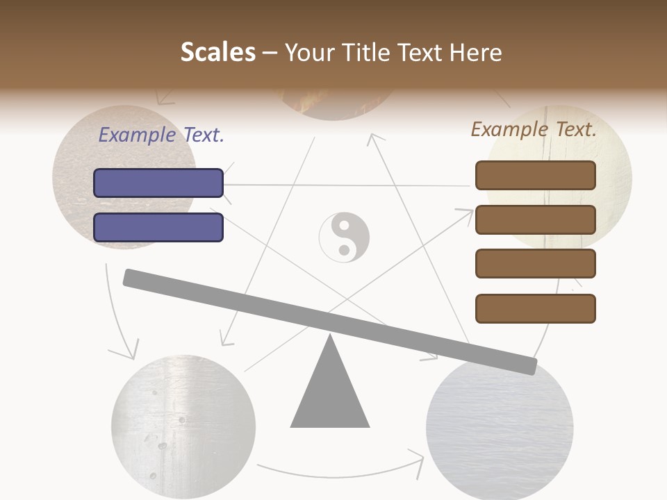 Five Elements Isolated Element PowerPoint Template